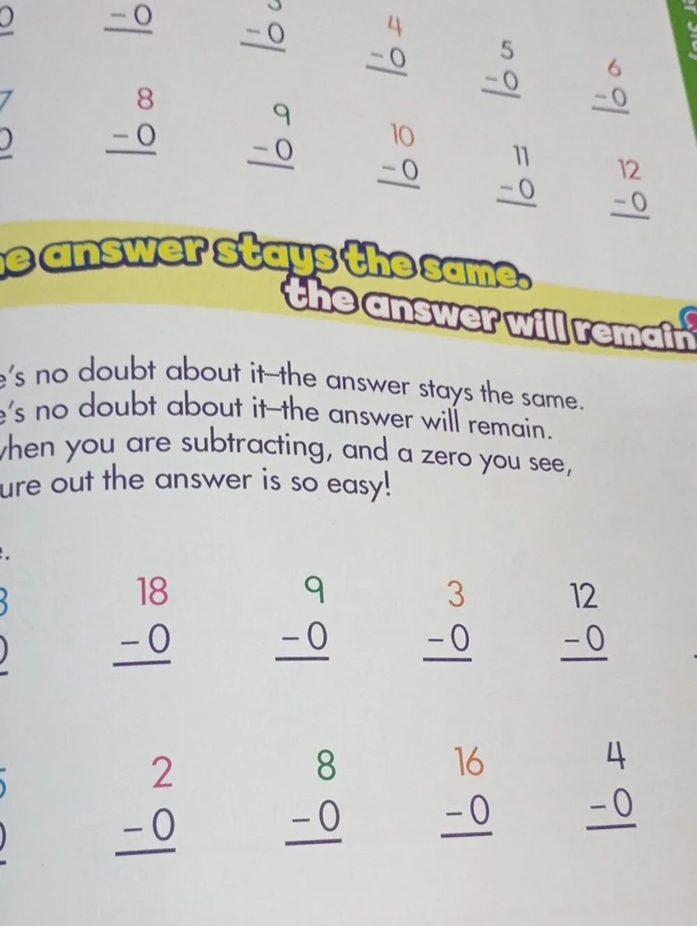 Subtraction Practice Book for Kids with Colorful Blue and Yellow Toucan Design